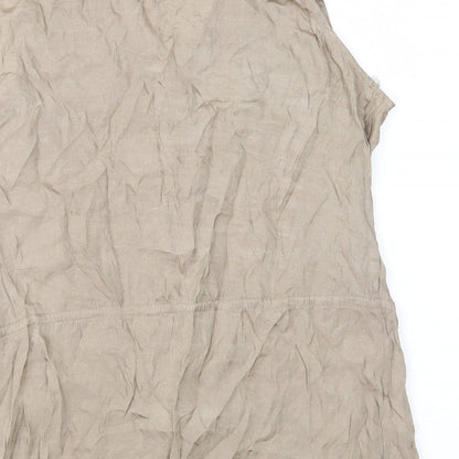 Joanna Morgan Womens Brown   Basic Blouse Size 12