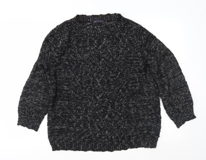 Marks & Spencer Womens Black  Knit Pullover Jumper Size 10