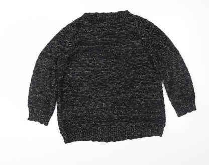 Marks & Spencer Womens Black  Knit Pullover Jumper Size 10