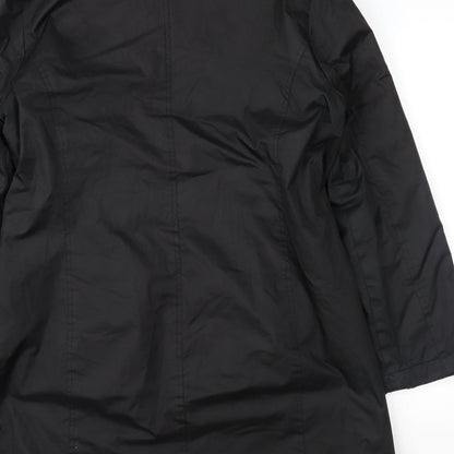 Alibi Womens Black   Overcoat Coat Size 14