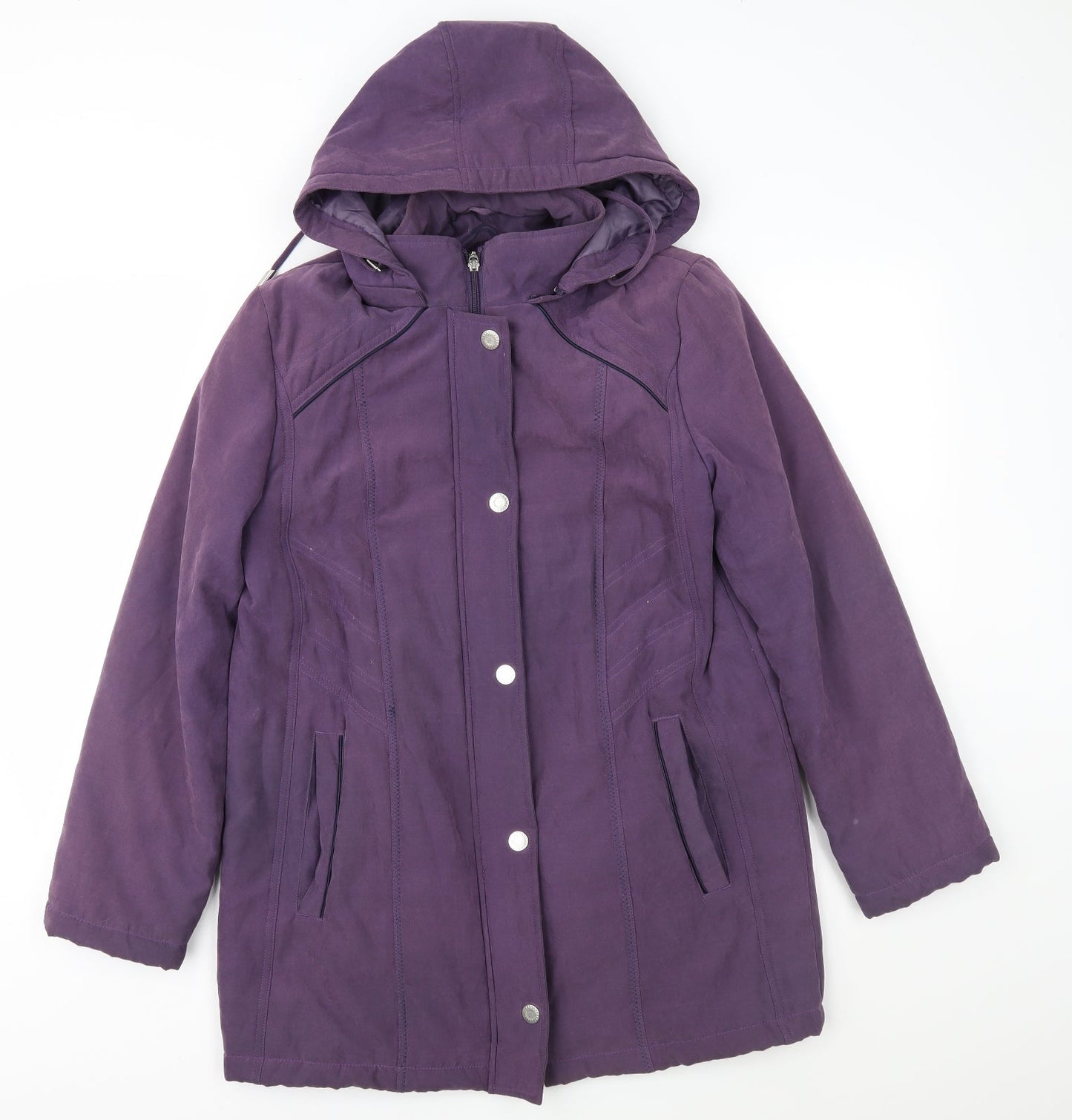 Womens UK Size S Anna Rose Purple Overcoat