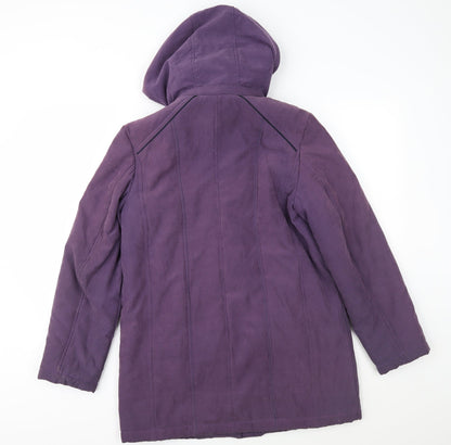 Womens UK Size S Anna Rose Purple Overcoat