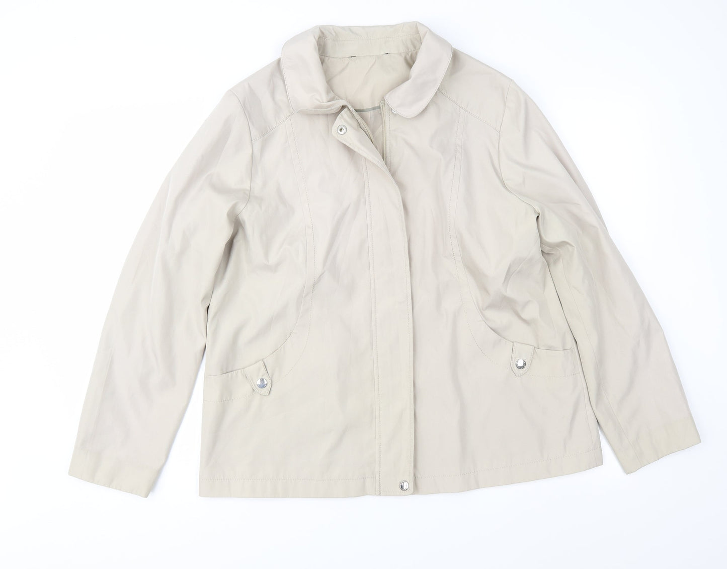 Womens UK Size M Bonmarché Beige Jacket