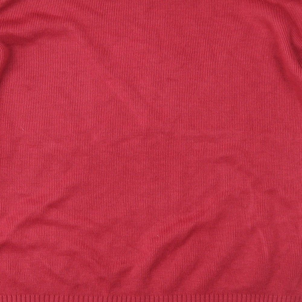 Merry Gold Womens Pink  Knit Pullover Jumper Size L