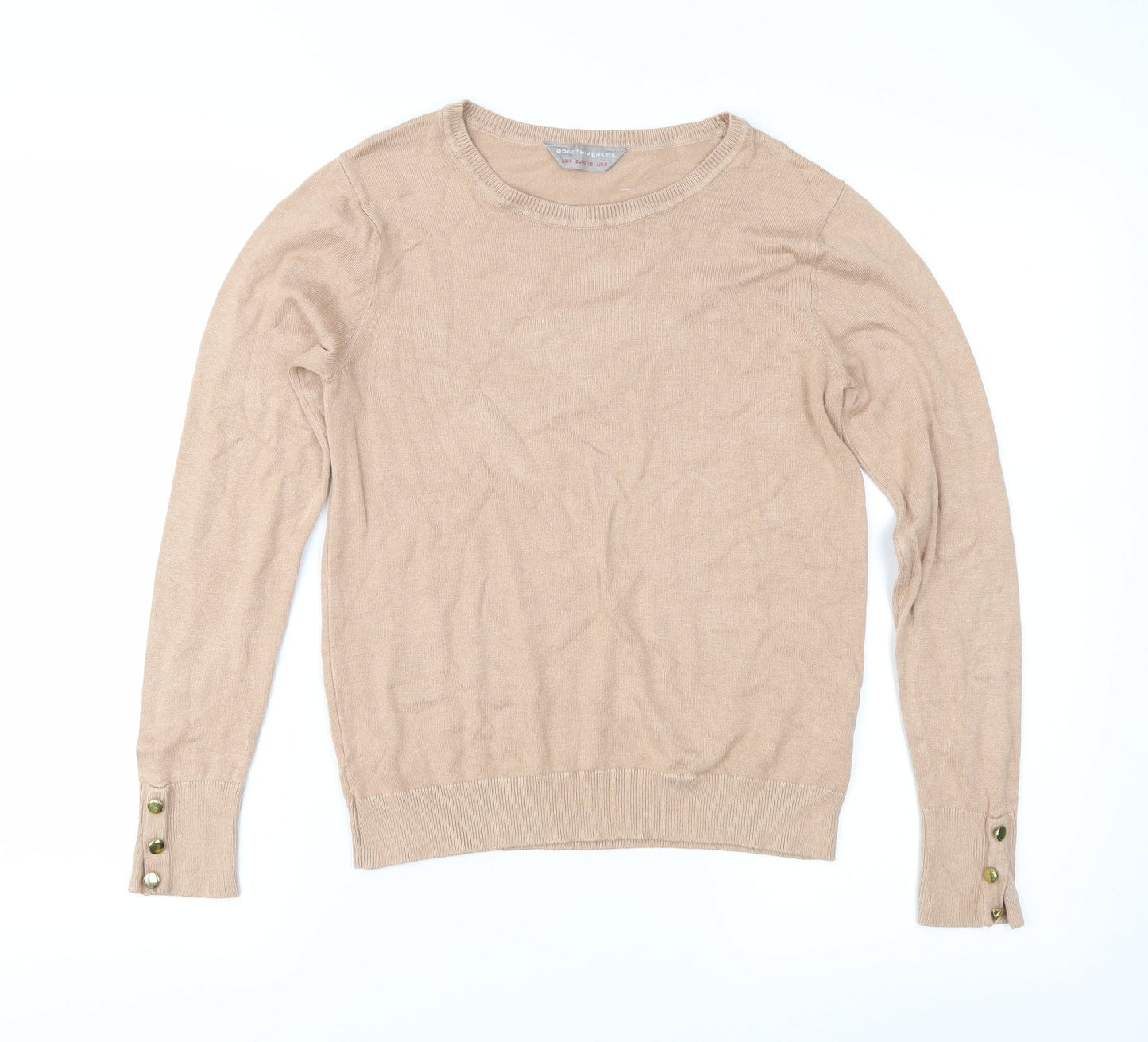 Dorothy Perkins Womens Brown  Knit Pullover Jumper Size 8
