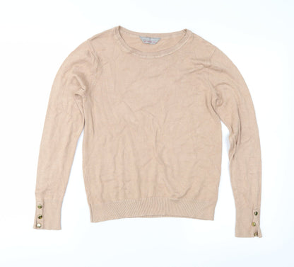 Dorothy Perkins Womens Brown  Knit Pullover Jumper Size 8