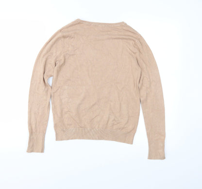 Dorothy Perkins Womens Brown  Knit Pullover Jumper Size 8