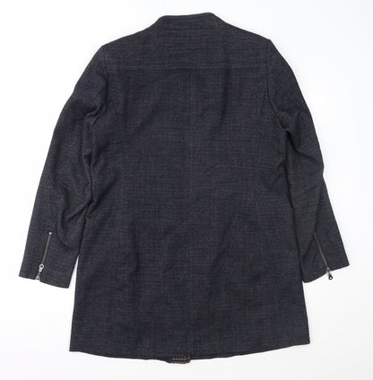 Womens UK Size 14 NEXT Blue Overcoat