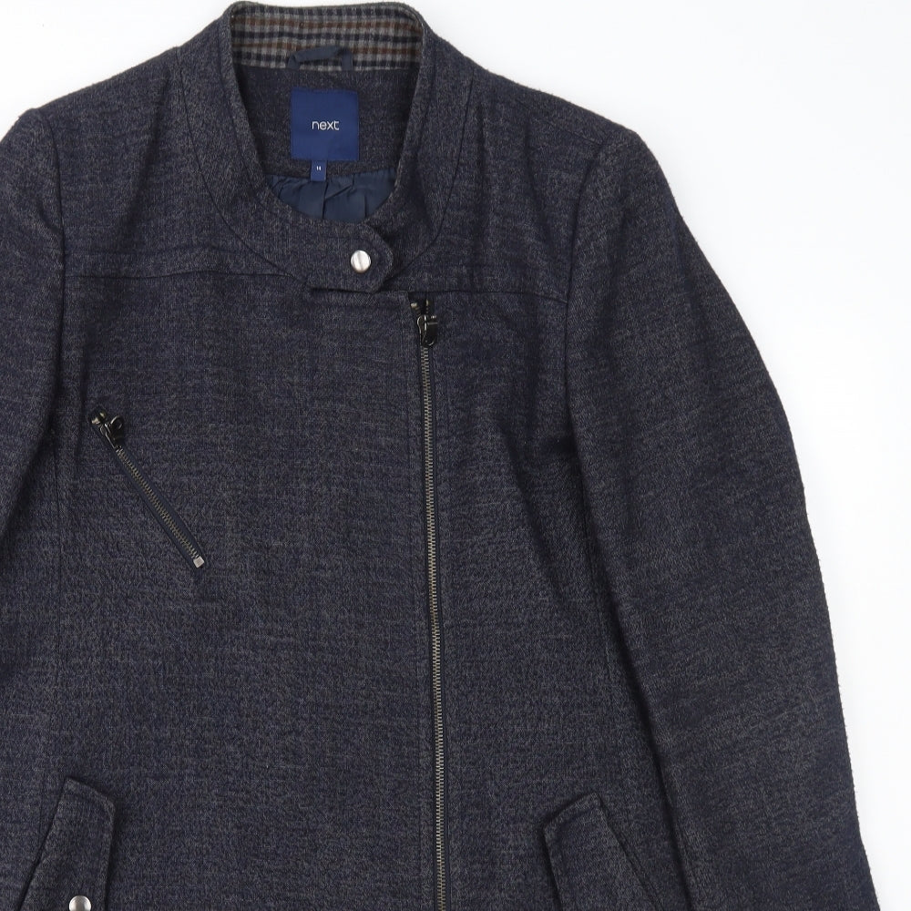 Womens UK Size 14 NEXT Blue Overcoat