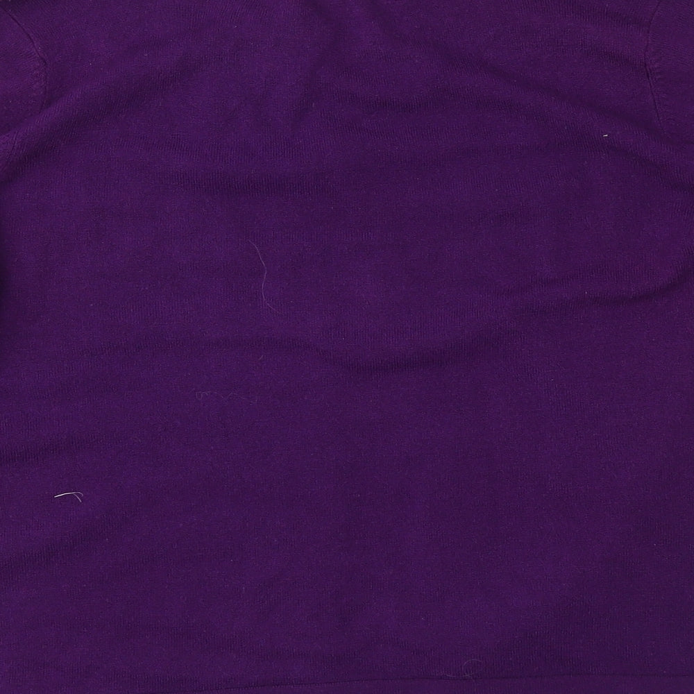 Sarah Hamilton Womens Purple  Knit Cardigan Jumper Size XL
