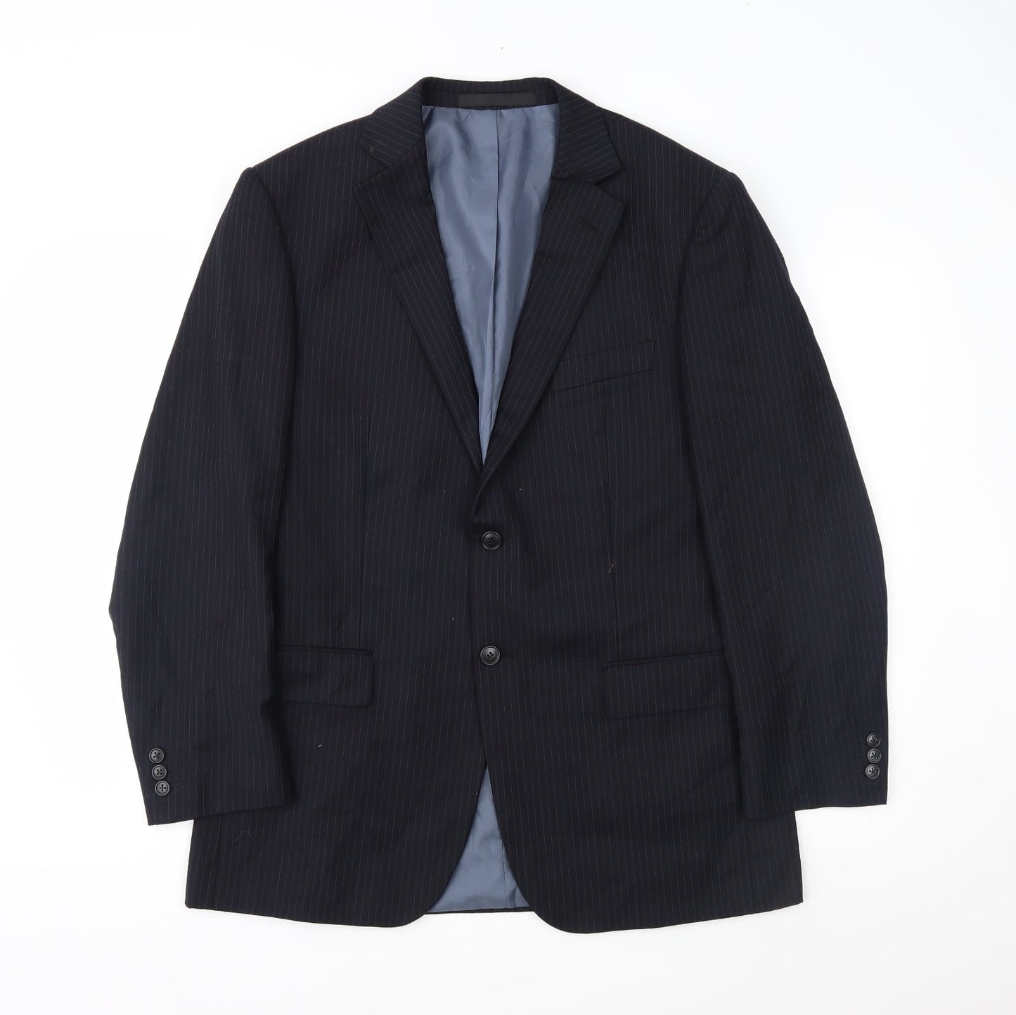Mens UK Size 40 Marks and Spencer Regular Blue Suit Jacket
