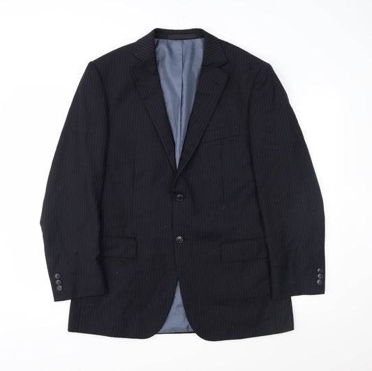 Mens UK Size 40 Marks and Spencer Regular Blue Suit Jacket