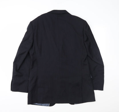 Mens UK Size 40 Marks and Spencer Regular Blue Suit Jacket