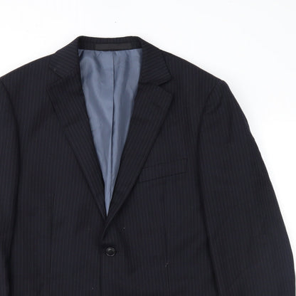 Mens UK Size 40 Marks and Spencer Regular Blue Suit Jacket