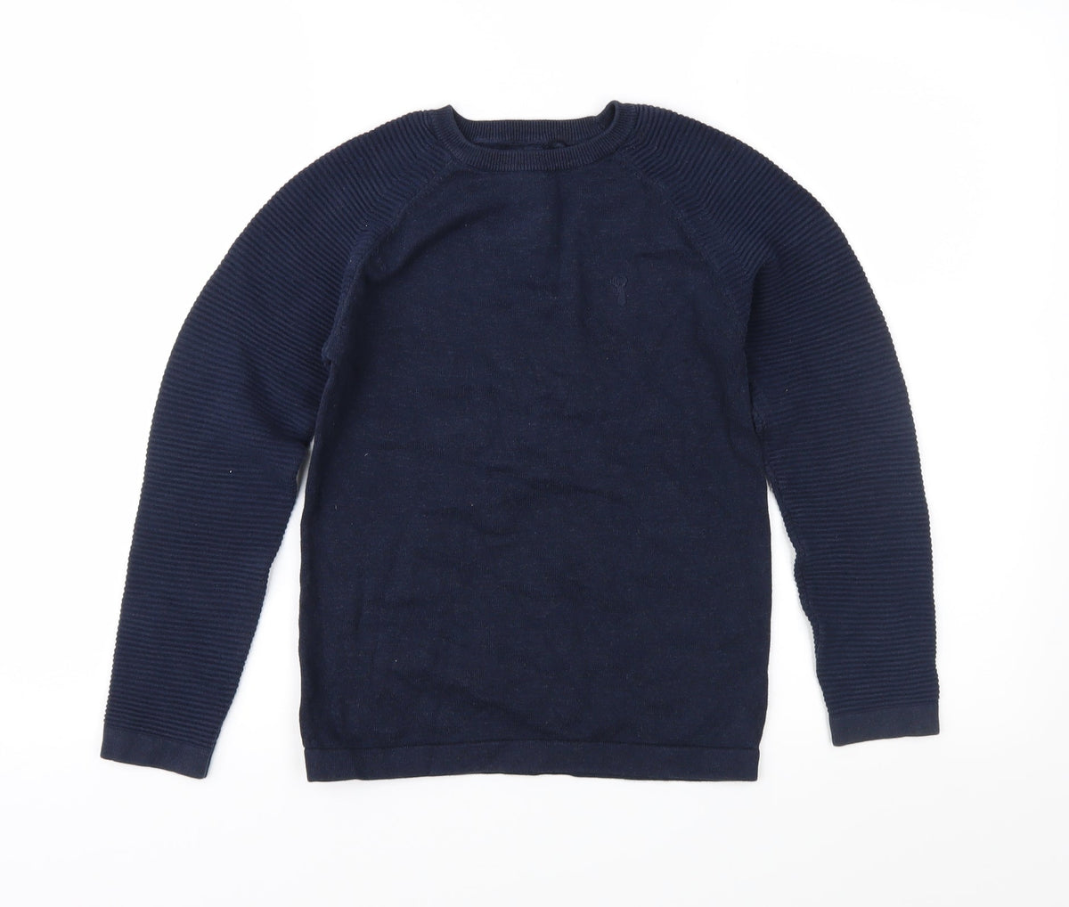 Next Girls Blue  Knit Pullover Jumper Size 8 Years