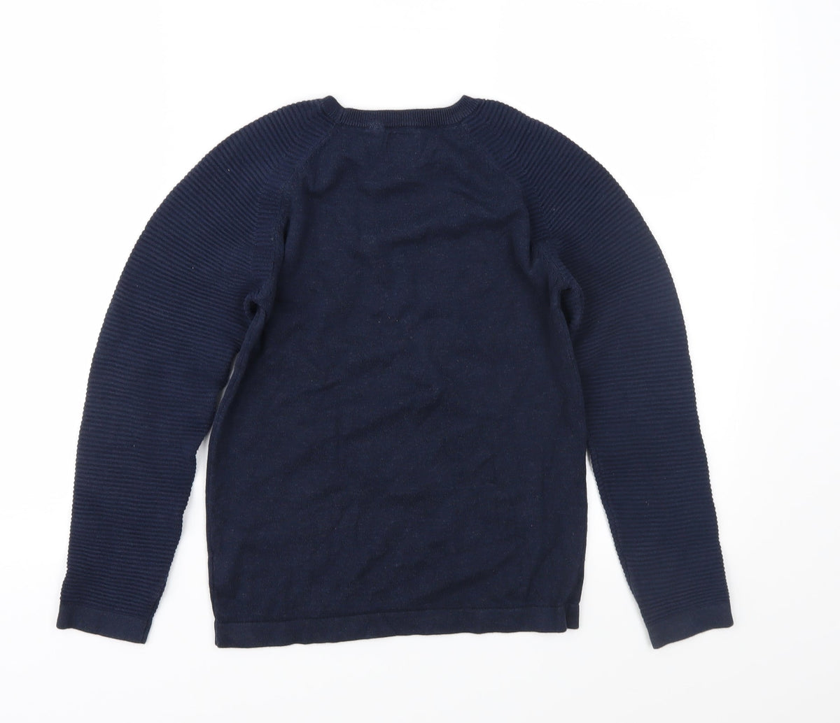 Next Girls Blue  Knit Pullover Jumper Size 8 Years