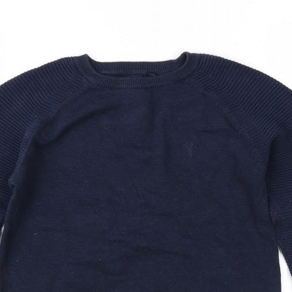 Next Girls Blue  Knit Pullover Jumper Size 8 Years
