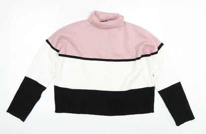 New Look Womens Multicoloured Striped  Pullover Jumper Size M