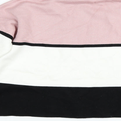 New Look Womens Multicoloured Striped  Pullover Jumper Size M