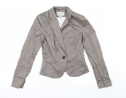 Womens UK Size 4 H&M Brown Jacket