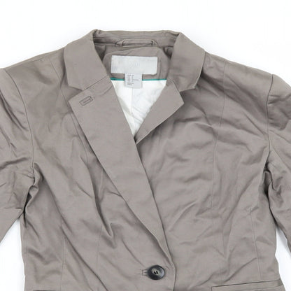 Womens UK Size 4 H&M Brown Jacket