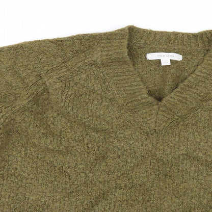 Per Una Womens Green   Pullover Jumper Size 14