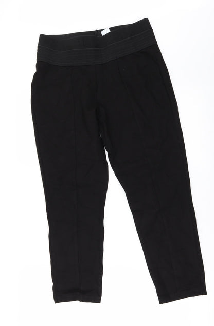 Womens UK Size 34 in Zara Regular Fit  Black Trousers