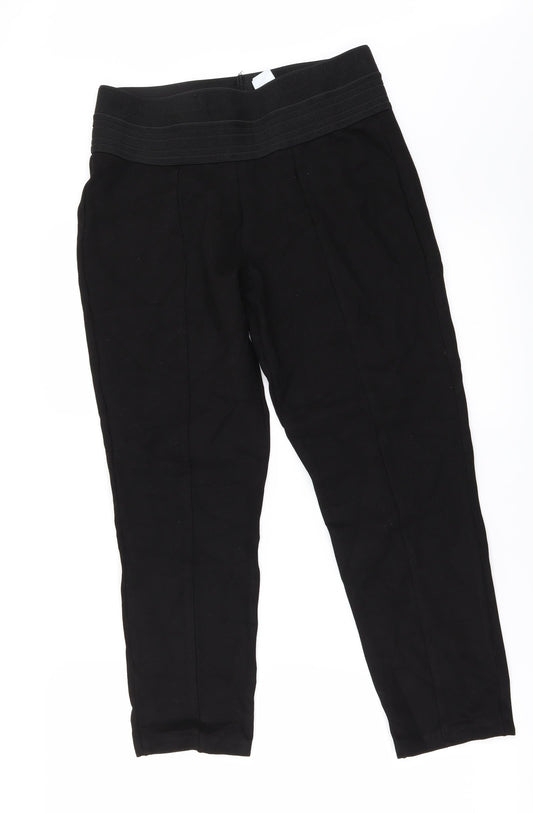 Womens UK Size 34 in Zara Regular Fit  Black Trousers
