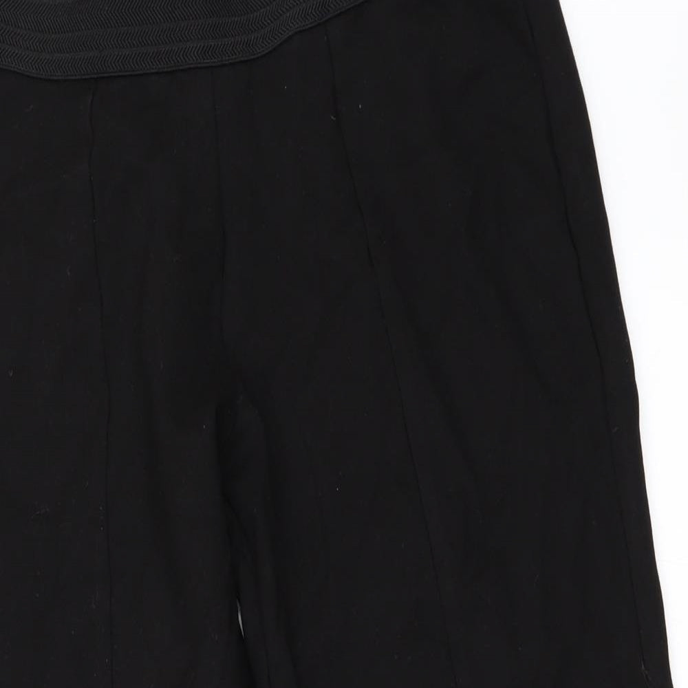 Womens UK Size 34 in Zara Regular Fit  Black Trousers