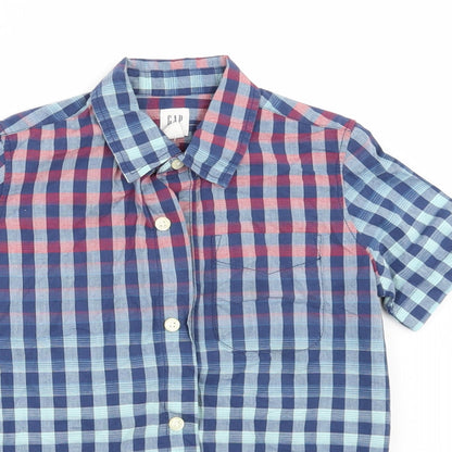 Gap Boys Black Check  Basic Button-Up Size 4-5 Years