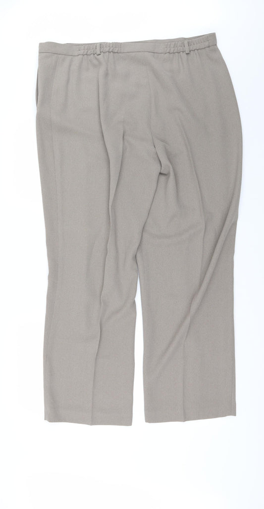 Womens UK Size 20 BHS Regular Fit  Beige Trousers