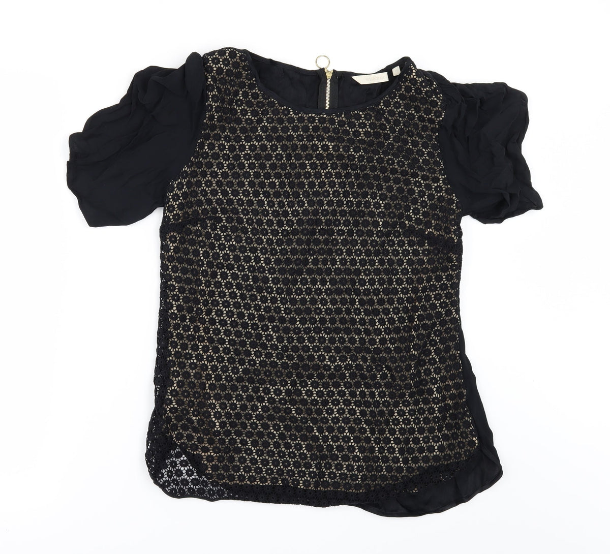 wishbone Womens Black   Tunic Blouse Size 10