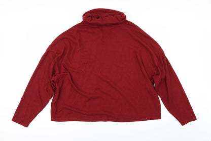 Primark Womens Red   Pullover Jumper Size XL  - CROPPED