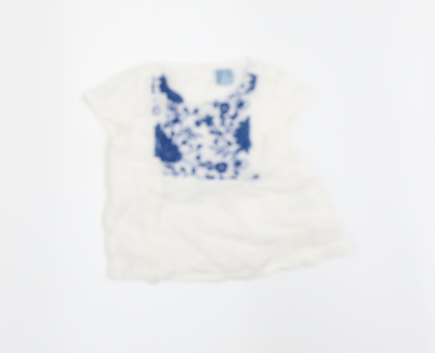 Gap Girls White   Tunic Blouse Size 18-24 Months
