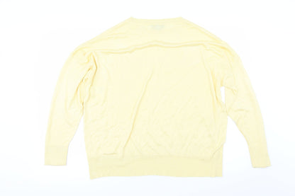 Dorothy Perkins Womens Yellow   Pullover Jumper Size 18