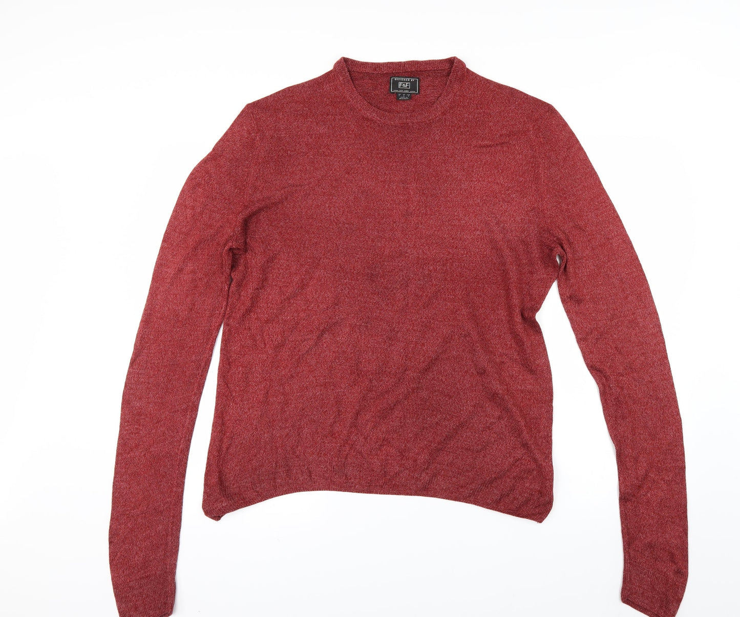 F&F Mens Red   Pullover Jumper Size S