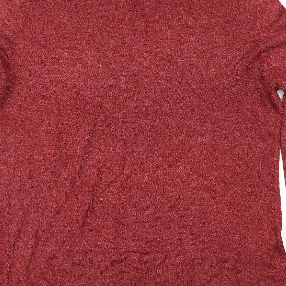 F&F Mens Red   Pullover Jumper Size S