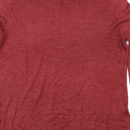 F&F Mens Red   Pullover Jumper Size S