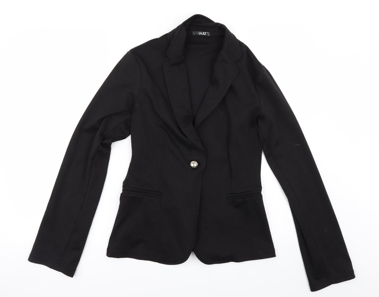 Womens UK Size 10 Quiz Black Jacket
