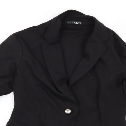 Womens UK Size 10 Quiz Black Jacket