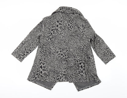 Marks and Spencer Womens Beige Animal Print  Pullover Jumper Size 12