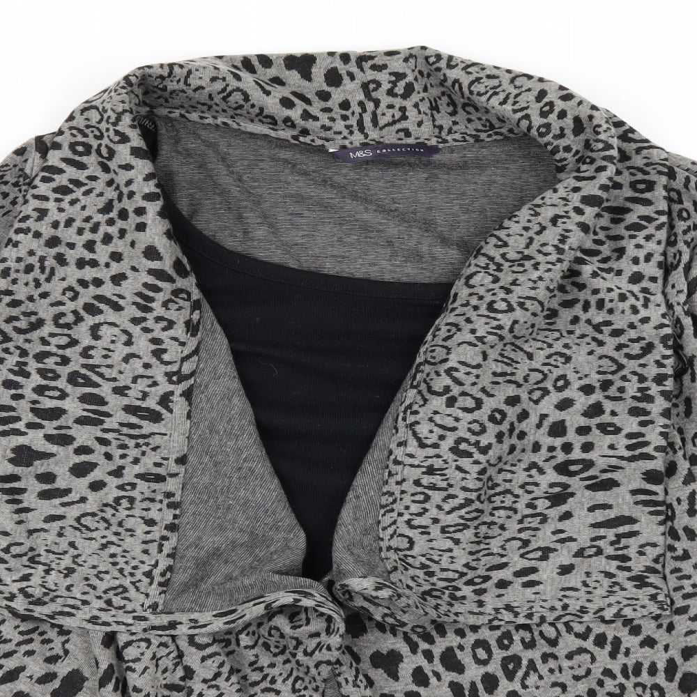 Marks and Spencer Womens Beige Animal Print  Pullover Jumper Size 12