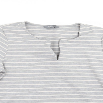 Principles Womens Grey Striped  Pullover Jumper Size 16