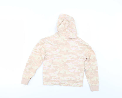 George Girls Beige Camouflage  Pullover Hoodie Size 6-7 Years