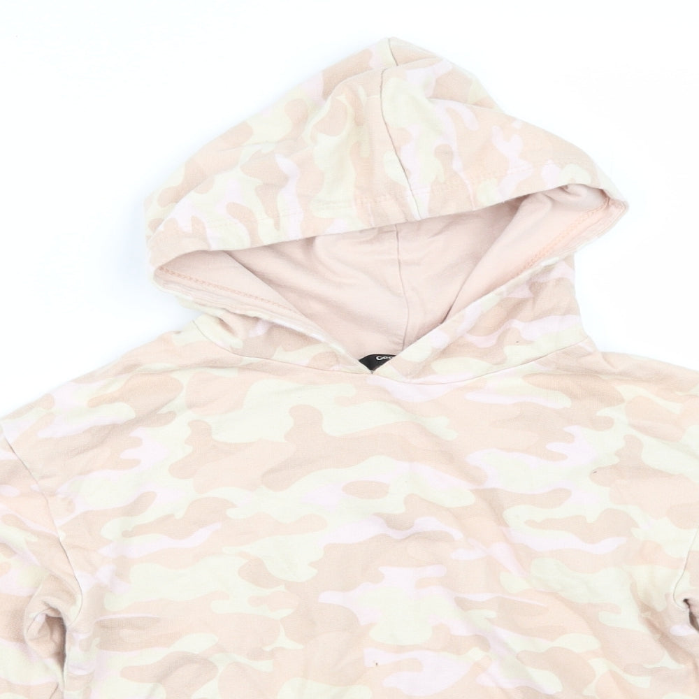 George Girls Beige Camouflage  Pullover Hoodie Size 6-7 Years