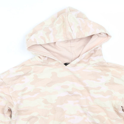 George Girls Beige Camouflage  Pullover Hoodie Size 6-7 Years