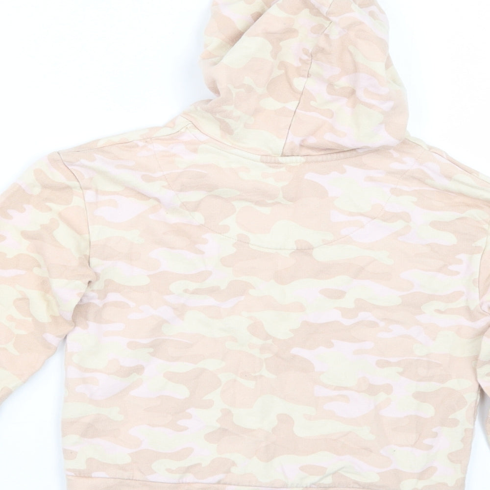 George Girls Beige Camouflage  Pullover Hoodie Size 6-7 Years
