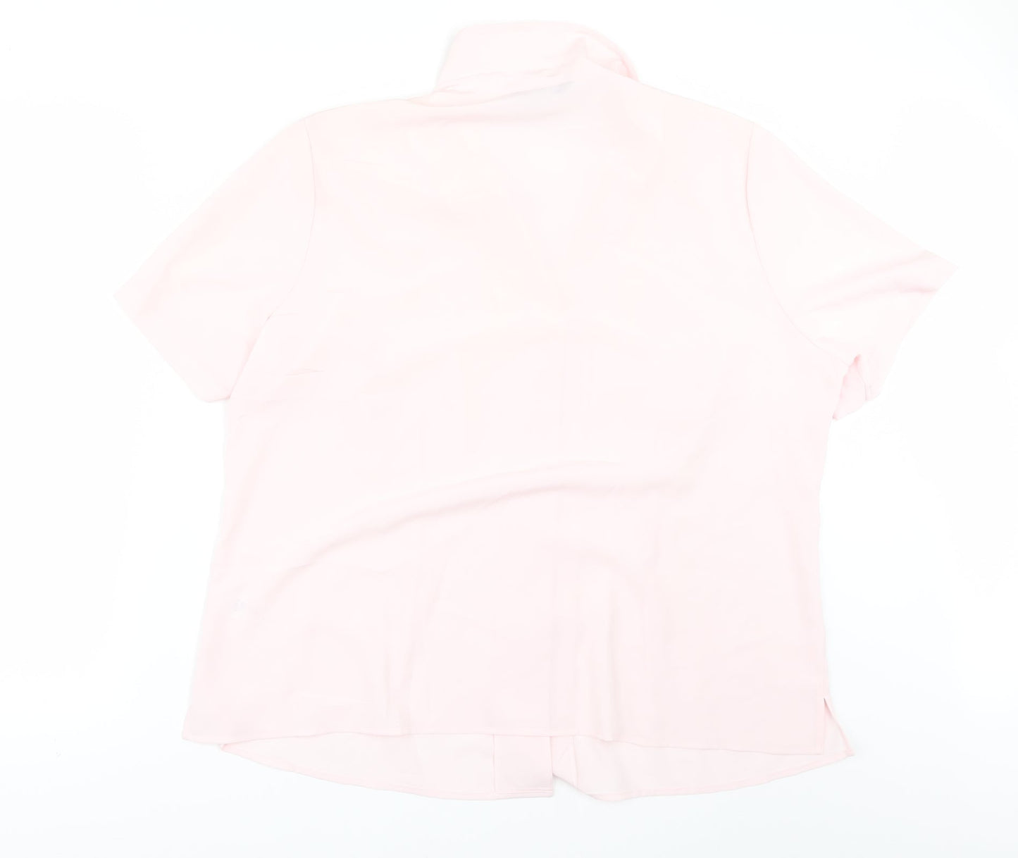 Womens UK Size 20 BM Pink Tunic Button-Up