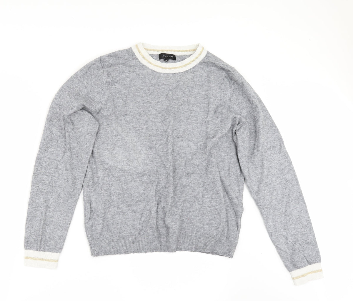 New Look Womens Grey   Pullover Jumper Size 16