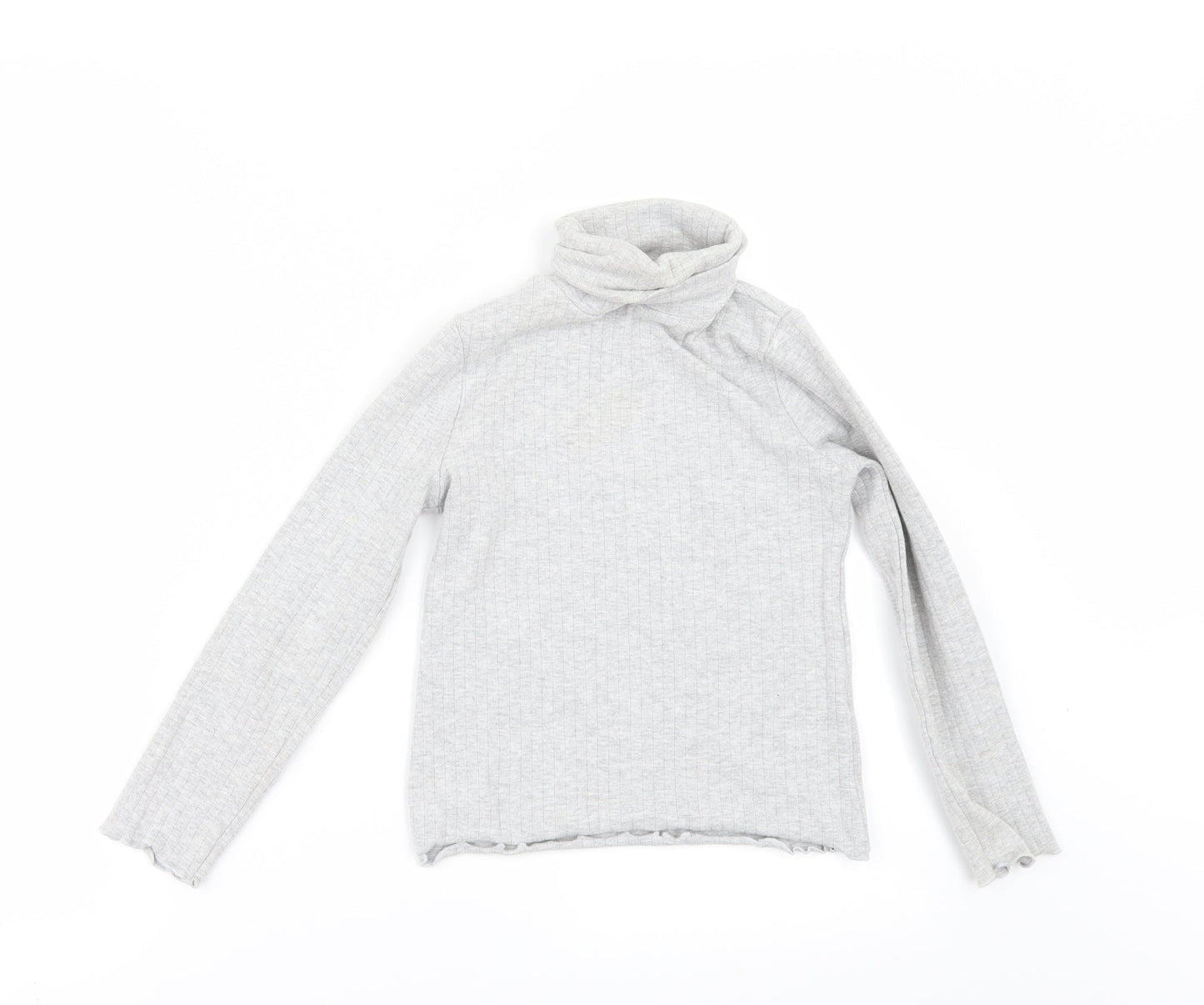 Marks and Spencer Girls Grey   Pullover Jumper Size 7-8 Years